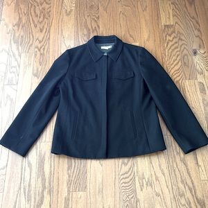 J.Crew vintage black wool coat!